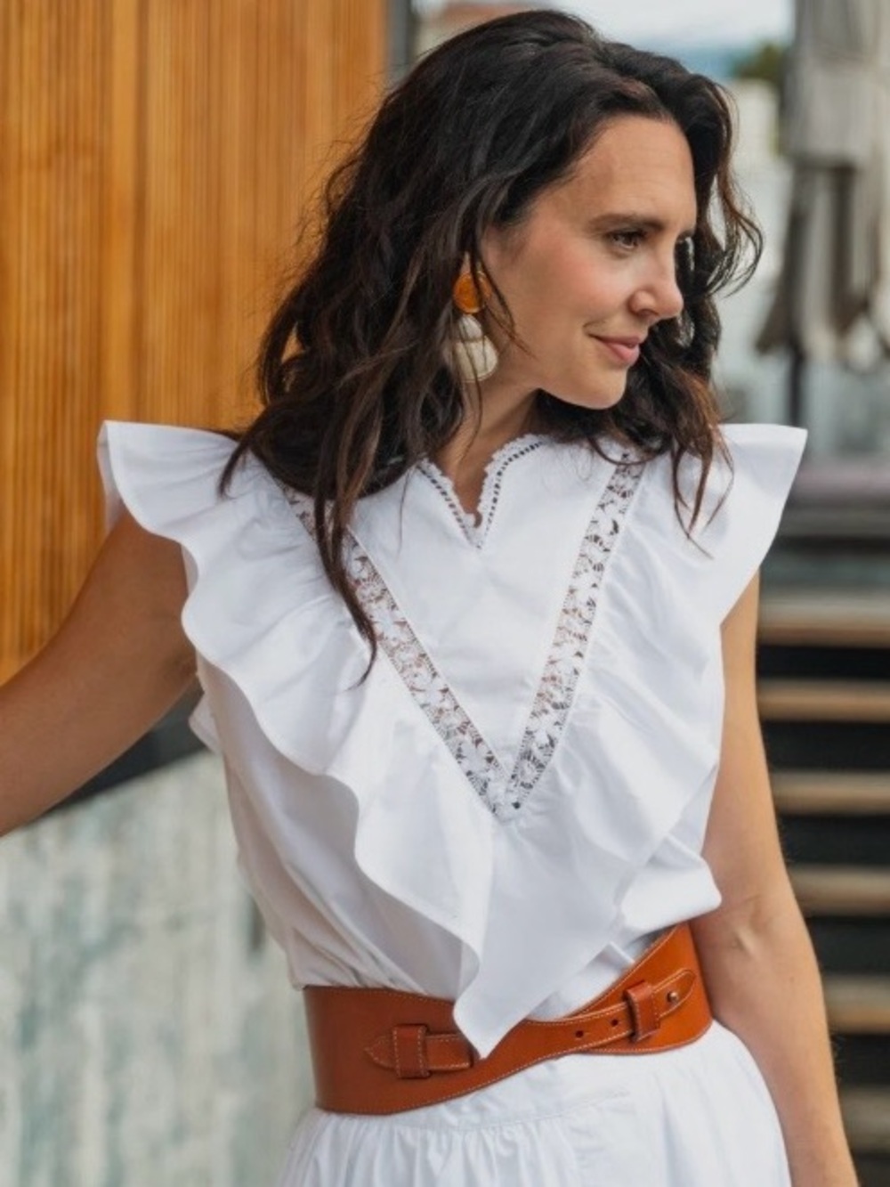 Mi Golondrina “Valentina Bianca” Blouse
